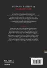 The Oxford Handbook of Shakespeare