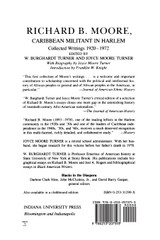 Richard B. Moore, Caribbean Militant in Harlem