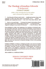 The Theology of Jonathan Edwards