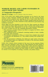 Worker Rights and Labor Standards in Asia's Four New Tigers