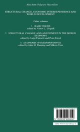 Structural Change, Economic Interdependence and World Development Structural Change, Economic Interdependence and World Development