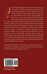 Pulmonary Biology in Health and Disease