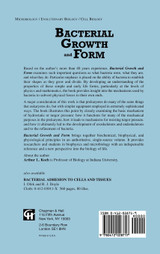 Bacterial Growth and Form Bacterial Growth and Form