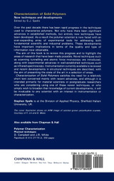Characterization of Solid Polymers