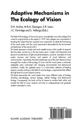 Adaptive Mechanisms in the Ecology of Vision