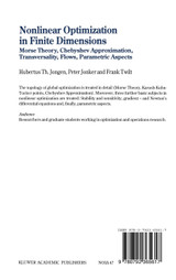 Nonlinear Optimization in Finite Dimensions