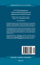 Iutam Symposium on Advanced Optical Methods and Applications in Solid Mechanics