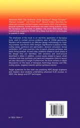 Advanced ASIC Chip Synthesis Advanced ASIC Chip Synthesis