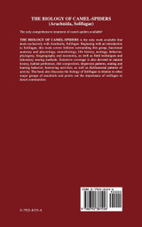 The Biology of Camel-Spiders The Biology of Camel-Spiders