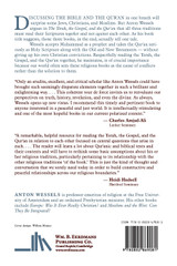 Torah, the Gospel, and the Qur'an Torah, the Gospel, and the Qur'an