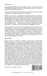 HPLC in Nucleic Acid Research HPLC in Nucleic Acid Research