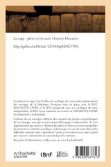 La cage, pièce en un acte