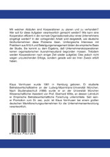 Die Organisation von Unternehmenskooperationen