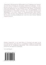 Bibliographische Materialien zur franzoesischen Morphologie