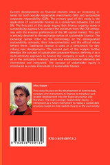 Finance as an Instrument to a Sustainable Company Finance as an Instrument to a Sustainable Company