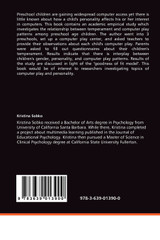 Temperament and Computer Play Patterns in Preschool Age Children Temperament and Computer Play Patterns in Preschool Age Children