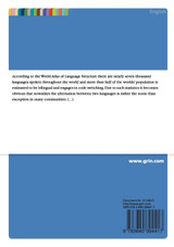 The Sociolinguistic Dimension of Code Switching