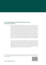 Rechtsanwendung und Rechtskontrolle in der Europäischen Union Rechtsanwendung und Rechtskontrolle in der Europäischen Union