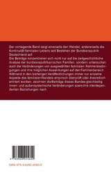 Wandel und Kontinuität der Familie in der Bundesrepublik Deutschland Wandel und Kontinuität der Familie in der Bundesrepublik Deutschland