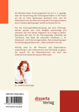 Der Einfluss der Führungspersönlichkeit auf die Entwicklung von MitarbeiterInnenpotenzialen und die Wahrnehmung der Arbeitssituation aus Sicht der Beschäftigten Der Einfluss der Führungspersönlichkeit auf die Entwicklung von MitarbeiterInnenpotenzialen und die Wahrnehmung der Arbeitssituation aus Sicht der Beschäftigten