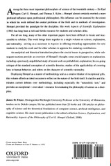 The Philosophy of Carl G. Hempel