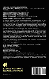 The Scientific Practice of Professional Psychology The Scientific Practice of Professional Psychology