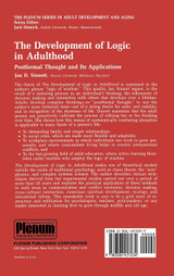 The Development of Logic in Adulthood The Development of Logic in Adulthood