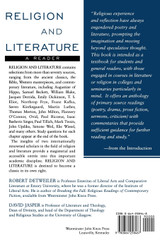 Religion and Literature Religion and Literature