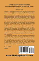 Huntington Town Records, Including Babylon, Long Island, New York, 1653-1688, Volume 1