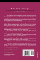 Marx, Hayek, and Utopia Marx, Hayek, and Utopia