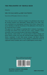 The Philosophy of Thomas Reid The Philosophy of Thomas Reid
