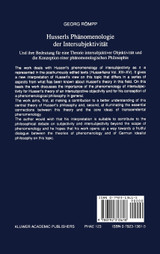 Husserls Phänomenologie Der Intersubjektivität