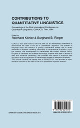 Contributions to Quantitative Linguistics