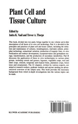 Plant Cell and Tissue Culture Plant Cell and Tissue Culture