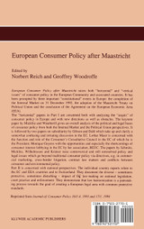 European Consumer Policy after Maastricht European Consumer Policy after Maastricht