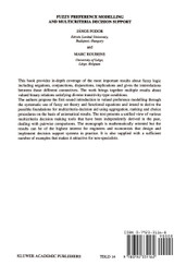 Fuzzy Preference Modelling and Multicriteria Decision Support