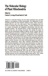 The molecular biology of plant mitochondria The molecular biology of plant mitochondria