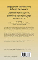 Biogeochemical Monitoring in Small Catchments