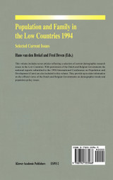 Population and Family in the Low Countries 1994 Population and Family in the Low Countries 1994