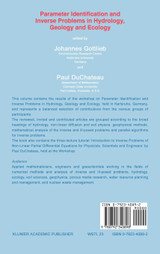 Parameter Identification and Inverse Problems in Hydrology, Geology and Ecology
