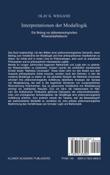 Interpretationen der Modallogik Interpretationen der Modallogik