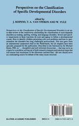 Perspectives on the Classification of Specific Developmental Disorders