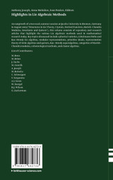 Highlights in Lie Algebraic Methods