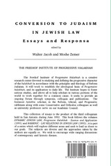 Conversion to Judaism in Jewish Law Conversion to Judaism in Jewish Law