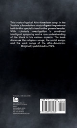 The Negro and His Songs