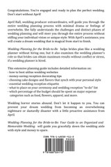 Wedding Planning for the Bride-to-Be Wedding Planning for the Bride-to-Be