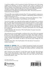 Transactional Analysis in Contemporary Psychotherapy Transactional Analysis in Contemporary Psychotherapy