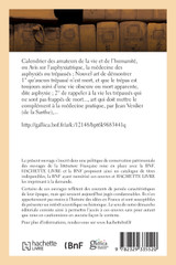 Calendrier des amateurs de la vie et de l'humanité ou Avis sur l'asphyxiatrique, la médecine