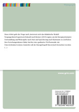 Eignet sich das Modell "Vergangenheit/Gegenwart/Zukunft" nach Reimer, um die wichtigsten Prinzipien des Energiekonzepts mit Sekundarstufenschülern zu entwickeln?