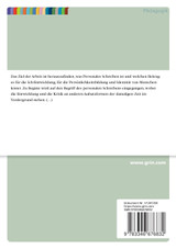 Personales Schreiben als Selbstvergewisserung und Weltbewältigung